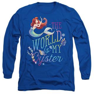 The Little Mermaid World Is My Oyster T-Shirt Maniche Lunghe  