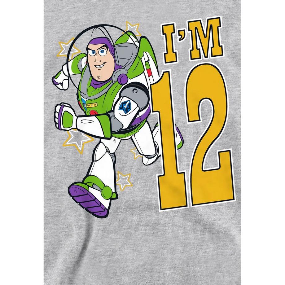 Toy Story  I'm 12 Hoodie Zum Überziehen, Meliert, Geburtstag 