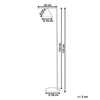 Beliani Lampadaire en Métal Moderne MOCAL  