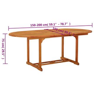 VidaXL Gartentisch holz  