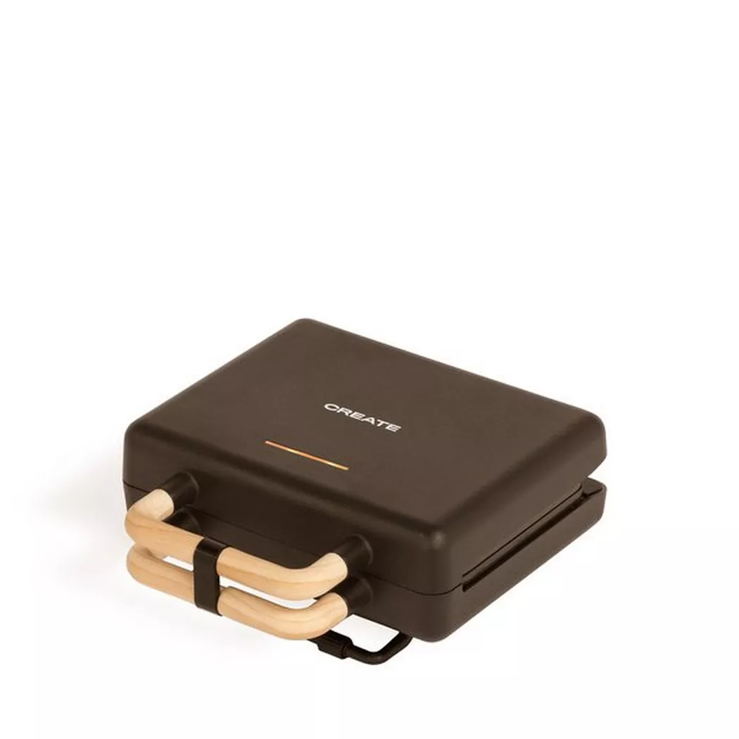 CREATE – Stone 3 IN 1 Studio Sandwich- und Waffeleisen mit austauschbaren Tellern, Schwarz