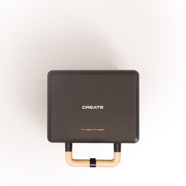 CREATE Stone 3 IN 1 Studio - Sandwich- und Waffeleisen mit austauschbaren Tellern  