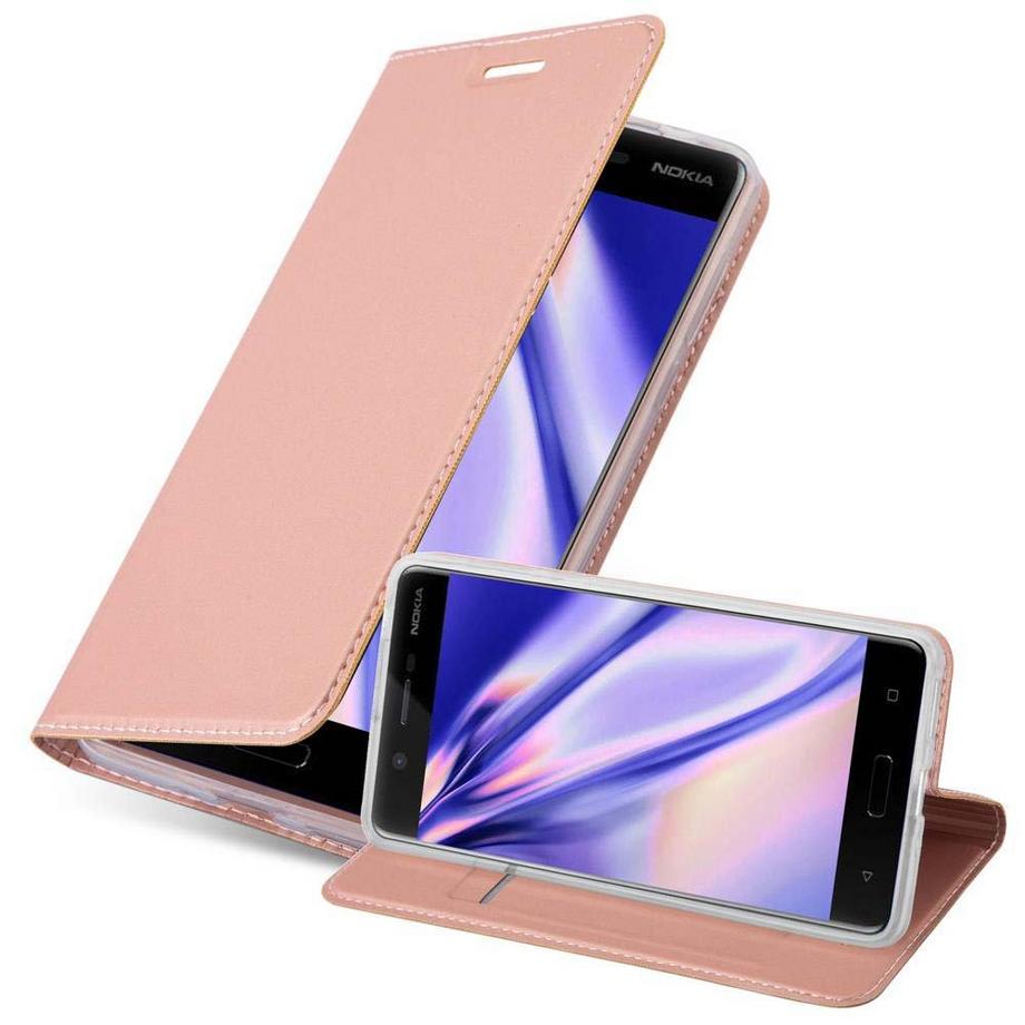 Cadorabo  Hülle für Nokia 5 2017 Magnetverschluss, Kartenfach 