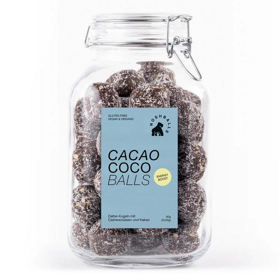 Vegan Bio Protein Rawballs POWER - Bocal avec balles (contenu 45x 40grammes)