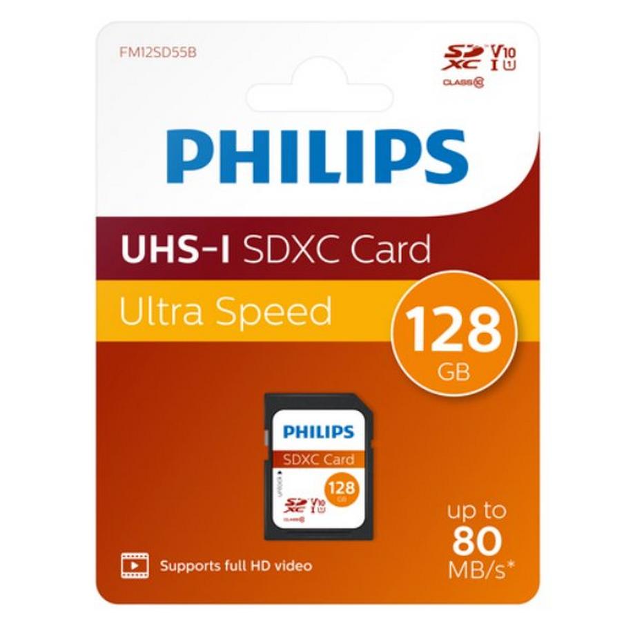 PHILIPS  SDXC UHS-I U1 Speicherkarte 128 GB Schwarz 