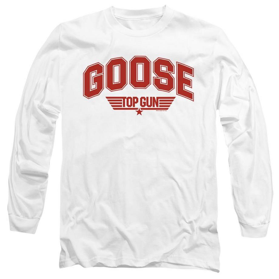 Top Gun Top Gun Goose Bedrucktes Langarm T-Shirt  