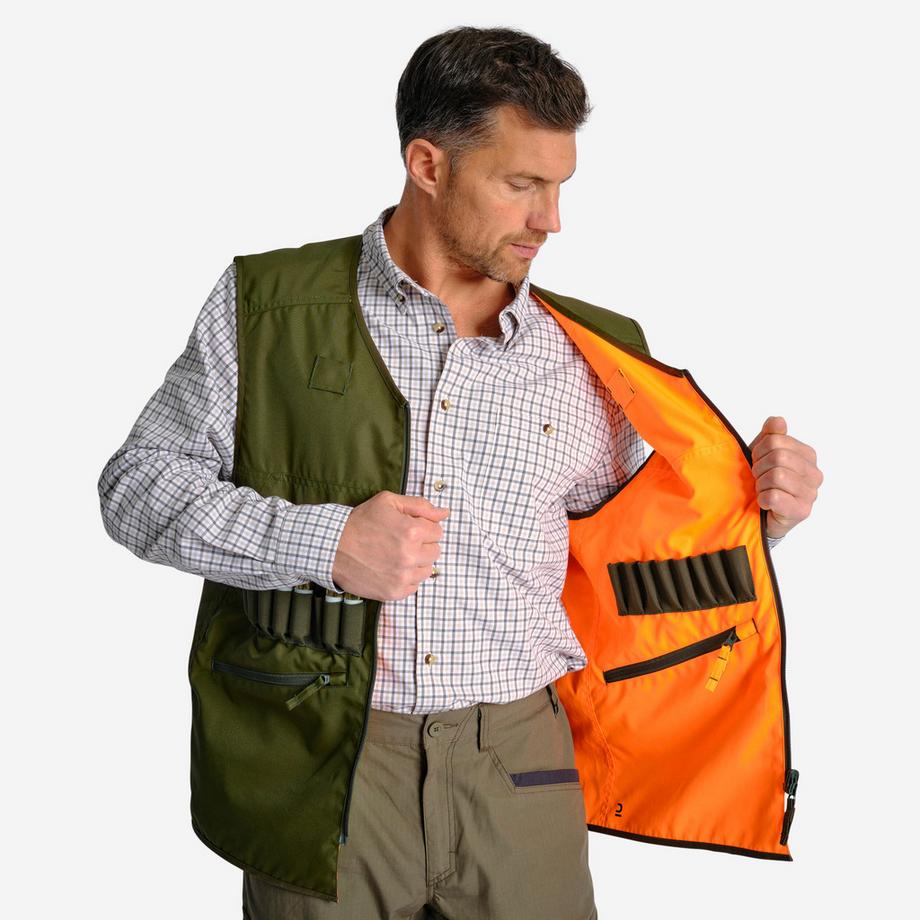Gilet uomo caccia reversibile poliestere