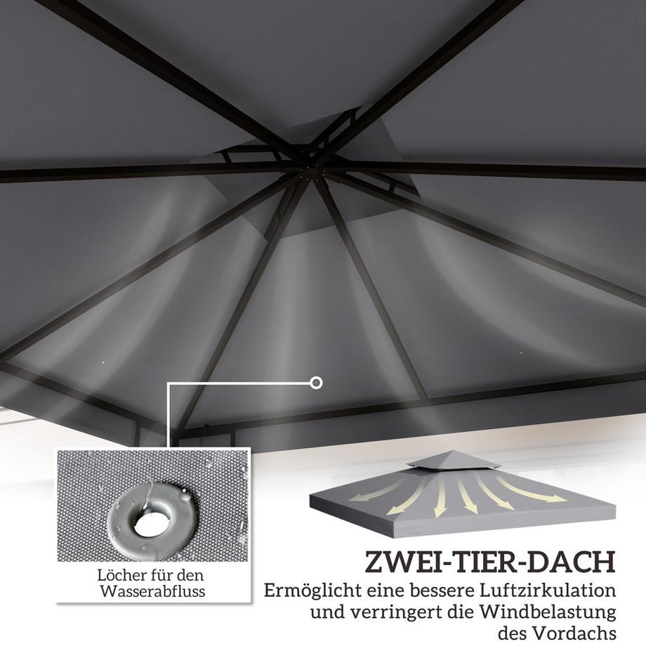 Outsunny Pavillon Ersatzdach  