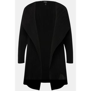 Ulla Popken Veste plissée coupe ouverte manches longues  