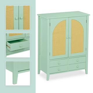 Northix Rattan-Design-Sideboard, 2 Fächer  