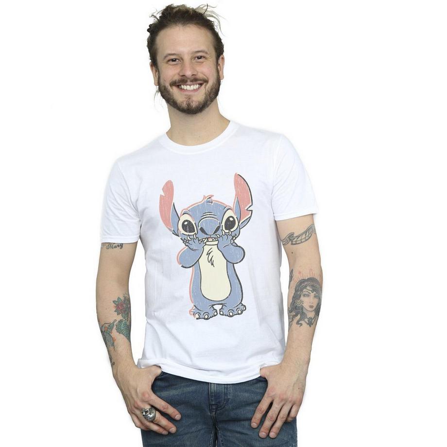 Disney Stitch Peeking T-Shirt Manches Courtes  