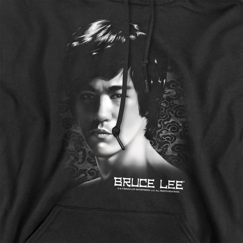 Bruce Lee In Your Face Felpa Con Cappuccio  