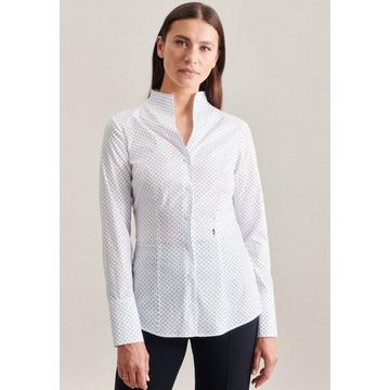 Blouse col Calice Imprimé Manche longue Col