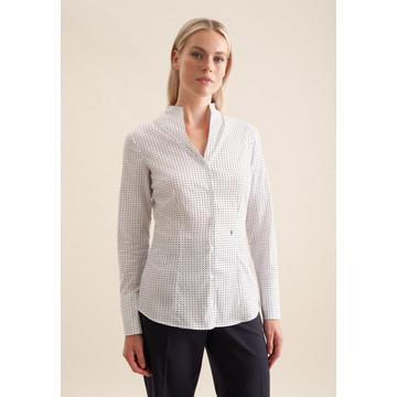 Blouse col Calice Imprimé Manche longue Col