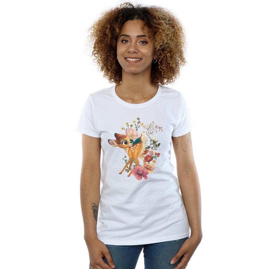 Disney Bambi T-Shirt Imprimé Floral  