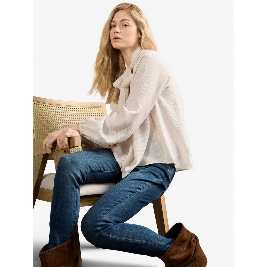 APRICOT Jean Sadie coupe skinny délavage vert  