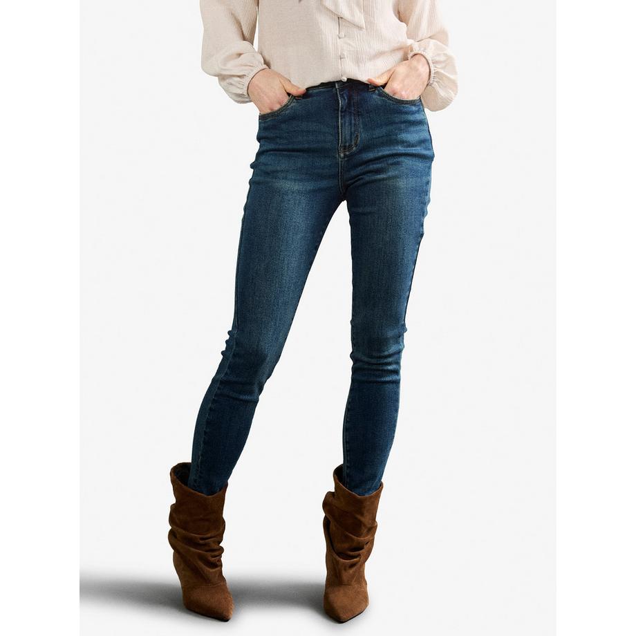 APRICOT Jean Sadie coupe skinny délavage vert  