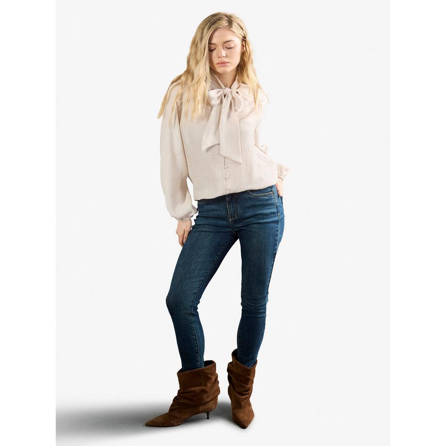 Jean skinny « Sadie » délavé vert