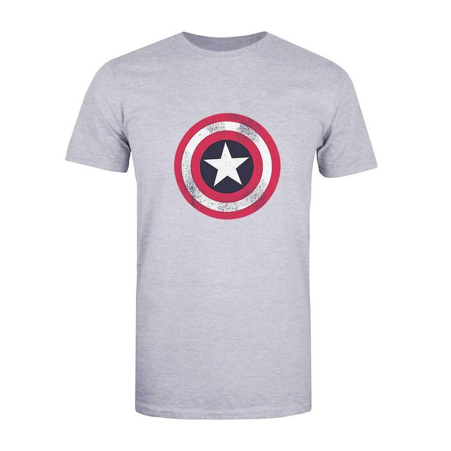 CAPTAIN AMERICA Schild Print T-Shirt  