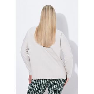 Ulla Popken Pull Oversize Encolure Bateau Manches Longues  