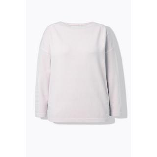 Ulla Popken Pull Oversize Encolure Bateau Manches Longues  