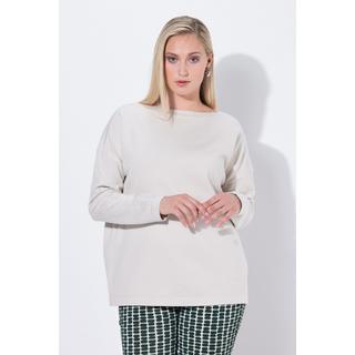Ulla Popken Pull Oversize Encolure Bateau Manches Longues  