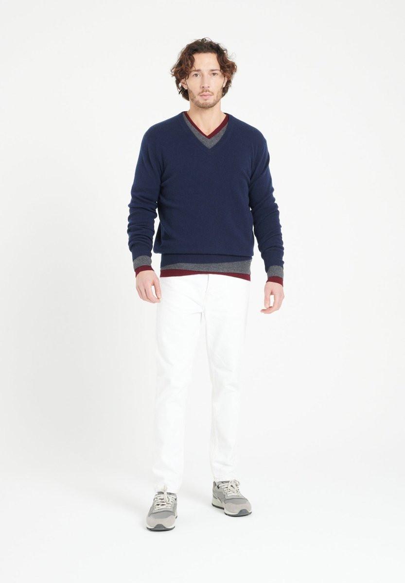 Studio Cashmere8  LUKE 1 Maglione con scollo a V - 100% cashmere 