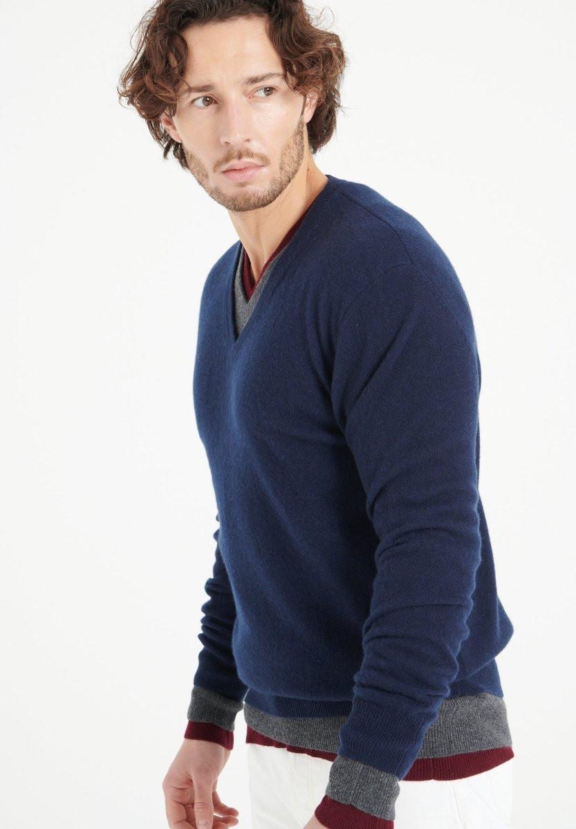 Studio Cashmere8  LUKE 1 Maglione con scollo a V - 100% cashmere 