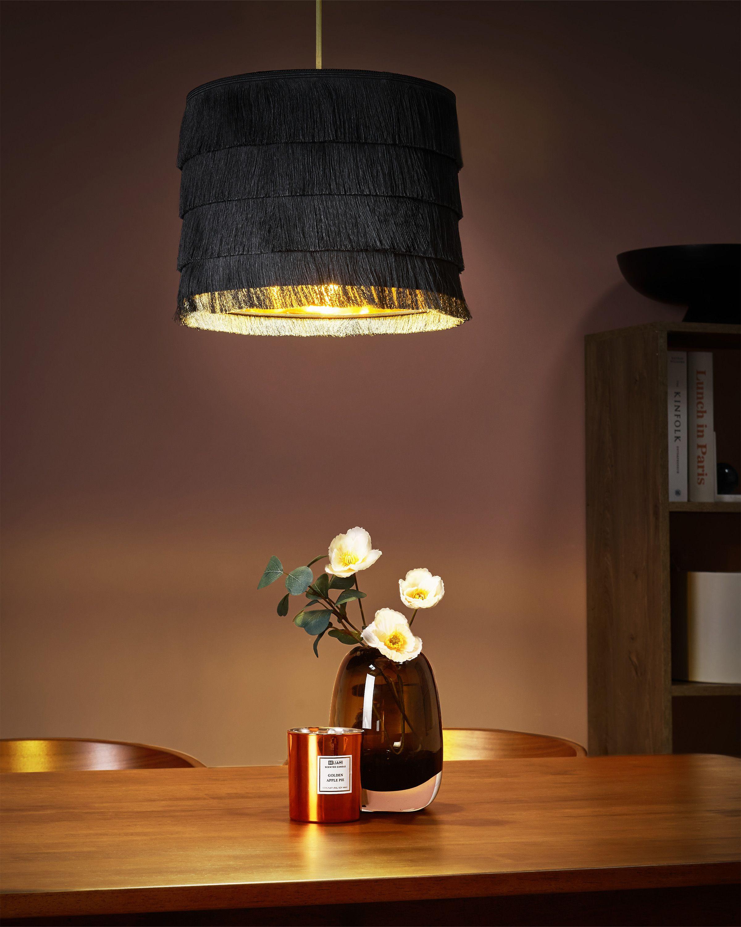 Beliani Lampe suspension en Polyester Rétro SUAPURE  