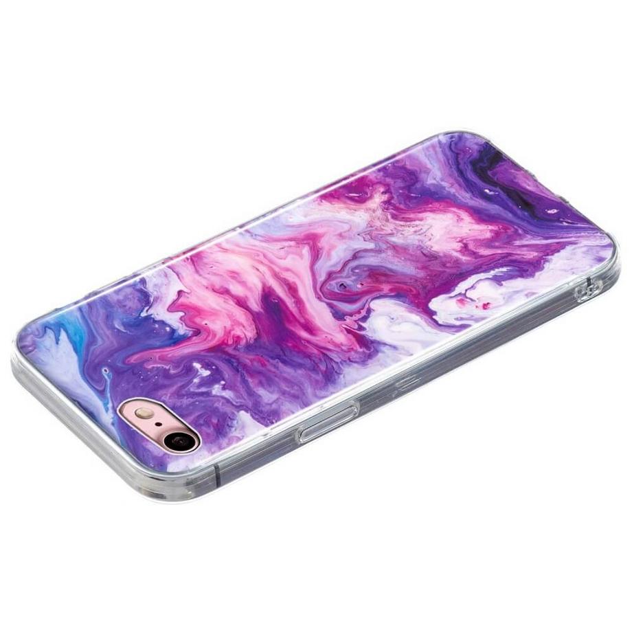 Cover-Discount  iPhone SE / 8 / 7 - Custodia in gomma Marble 