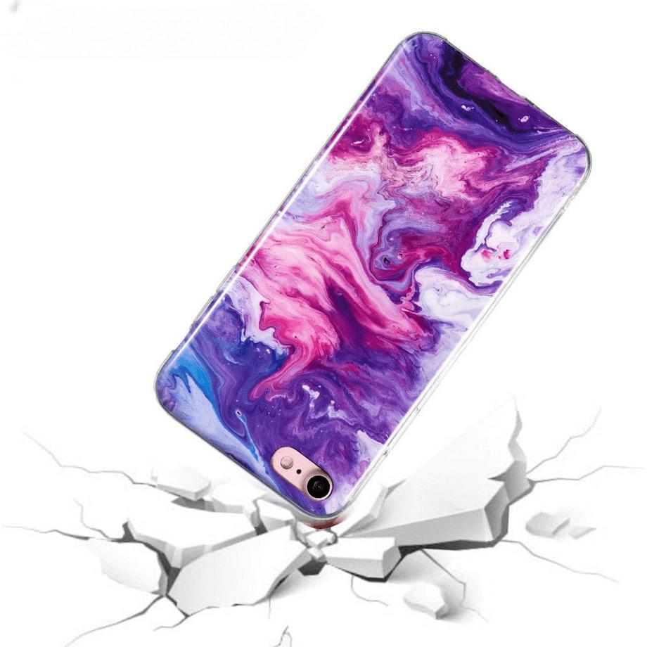 Cover-Discount  iPhone SE / 8 / 7 - Custodia in gomma Marble 
