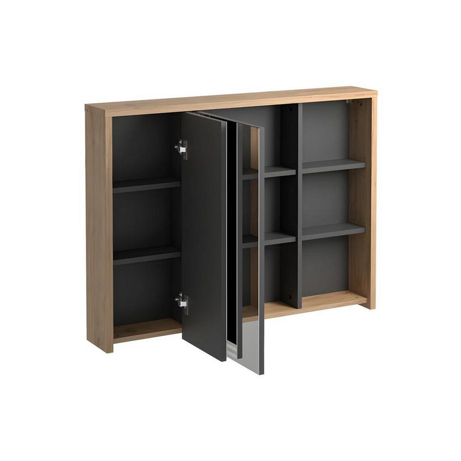 Vente-unique Armoire murale de salle de bain coloris naturel - 100 cm - PURNAL  