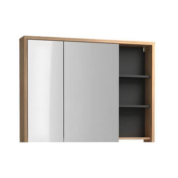 Armoire murale de salle de bain coloris naturel - 100 cm - PURNAL