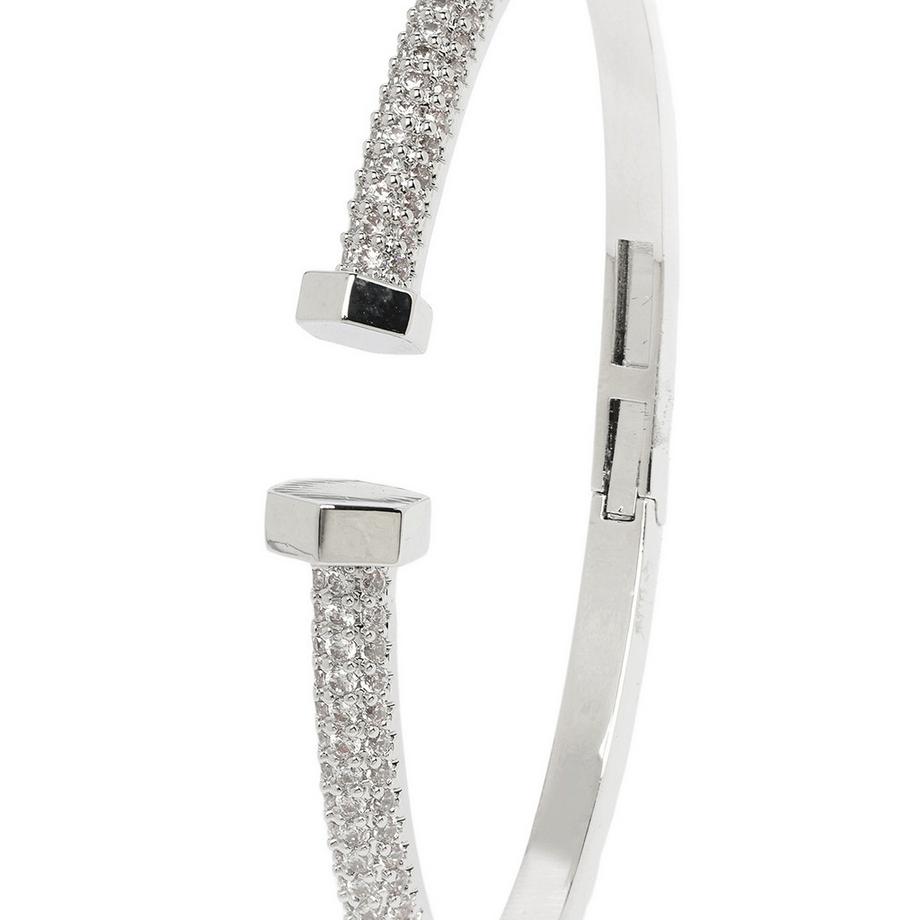 AVANT-GARDE PARIS  Bracelet argenté éblouissant 