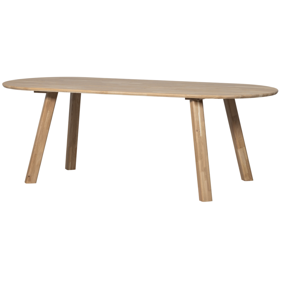 Tavolo da pranzo ovale Tablo in rovere naturale 220x90