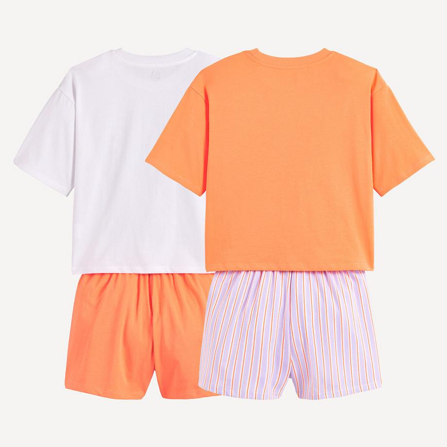 La Redoute Collections  2er-Pack Kurzpyjamas 