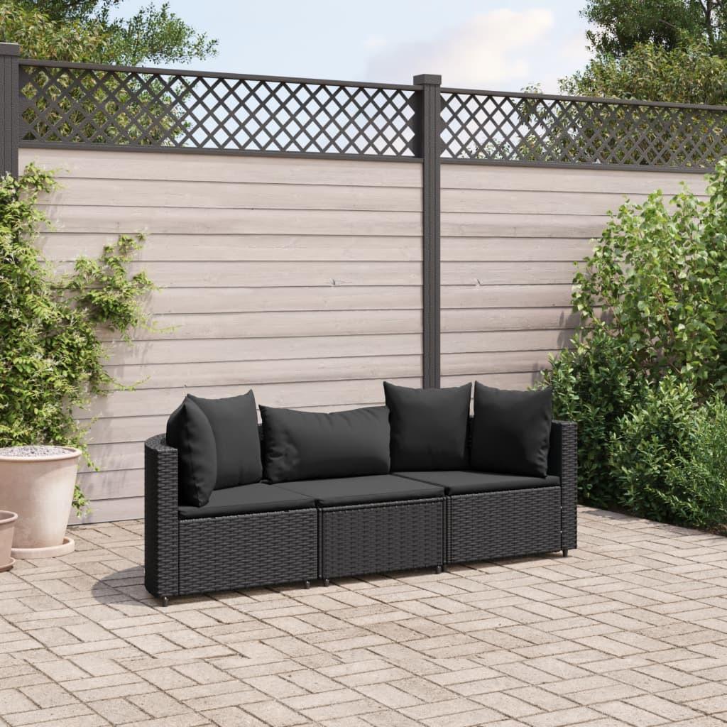 VidaXL Gartensofagarnitur poly-rattan  