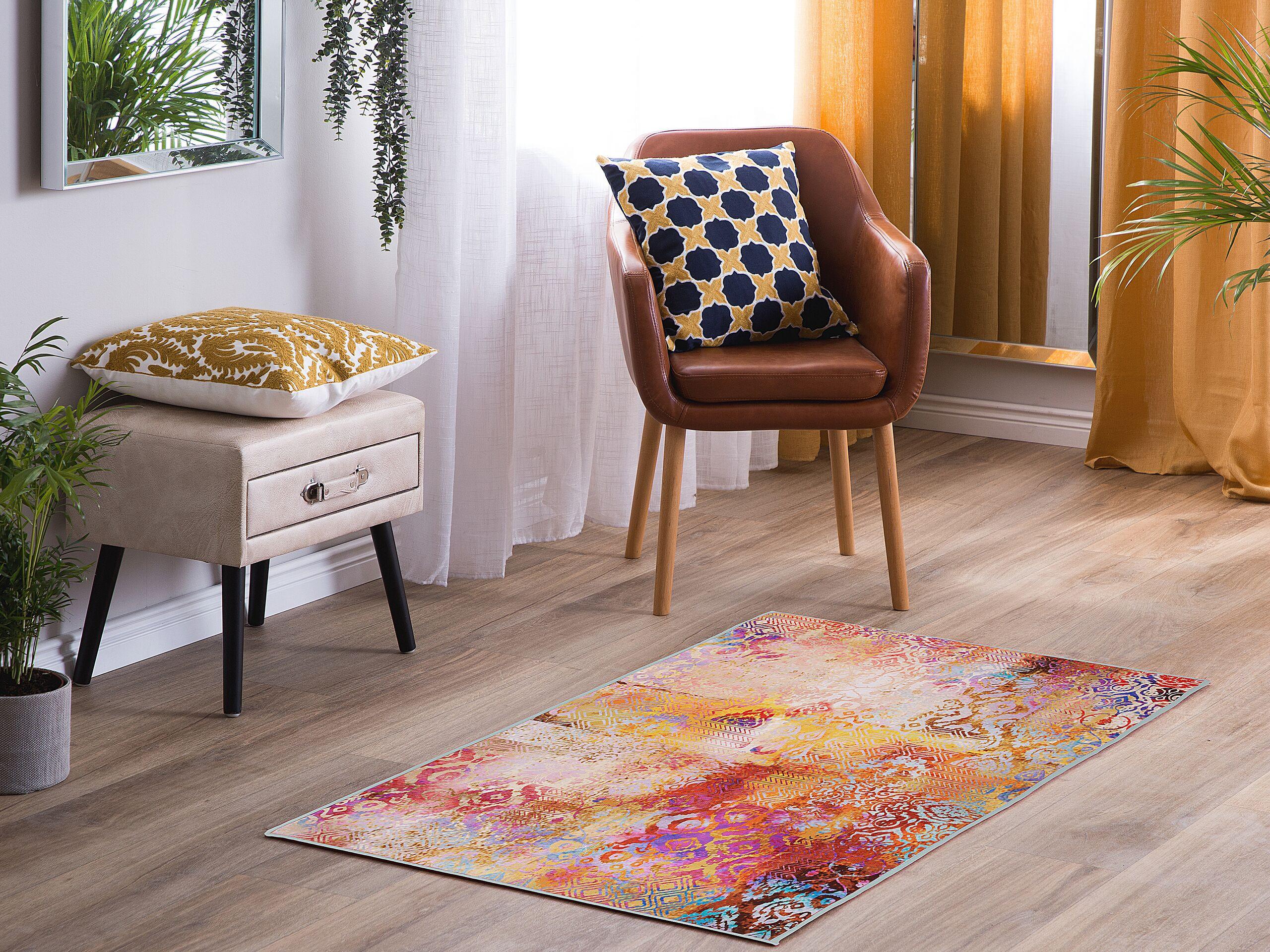 Beliani Tapis en Polyester Moderne ISPARTA  