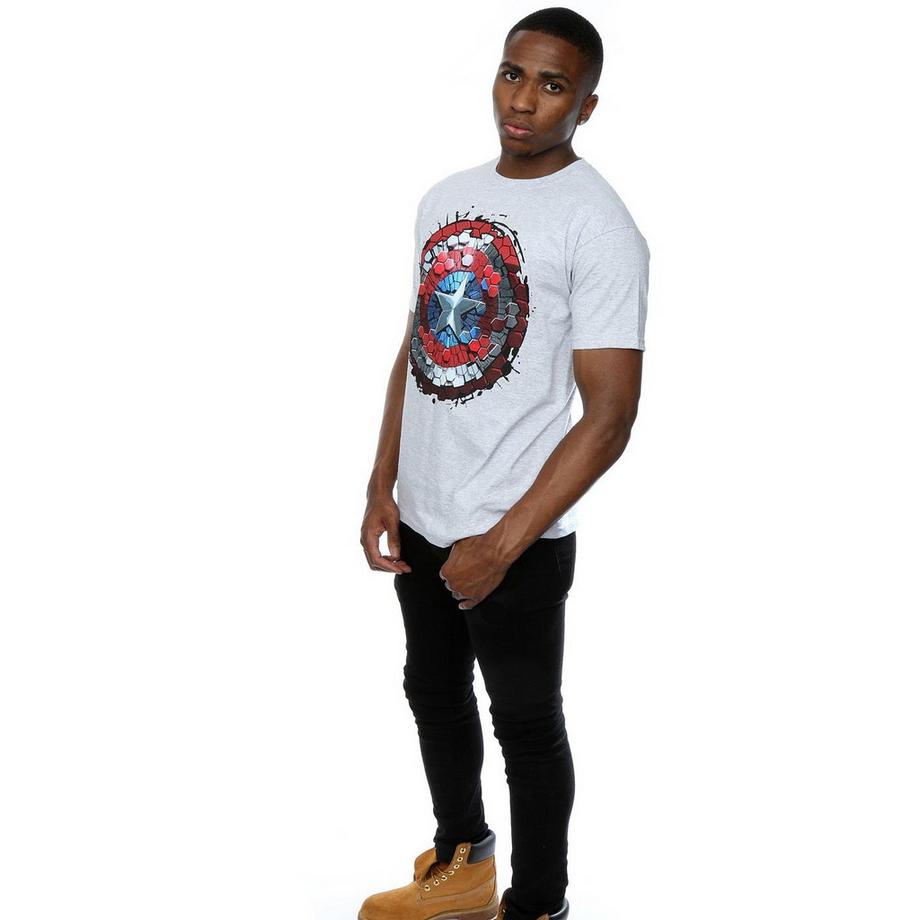 MARVEL Civil War Captain America Schild T-Shirt  