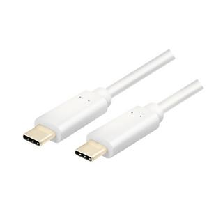 LogiLink  USB-C - USB-C-Kabel USB 3.2 Gen2x1 60 W 1 m Weiß 