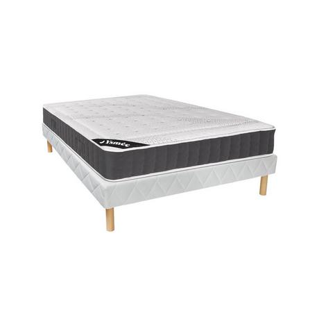 Ysmée Ensemble 140 x 190 cm sommier + matelas ressorts ensachés accueil mémoire de forme ép.27cm - ATLANTIDE de YSMÉE  