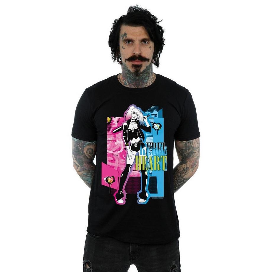 DC COMICS Rebel Heart Grafikdruck T-Shirt  