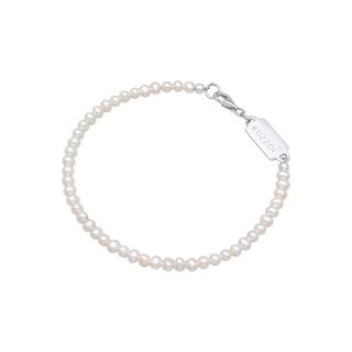 Kuzzoi  Bracelet Süßwasserzuchtperlen Klassisch Schlicht 925 Silber 