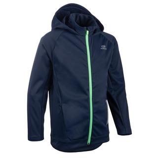 KALENJI Veste chaude enfant d athl tisme AT 500 bleue marine vert