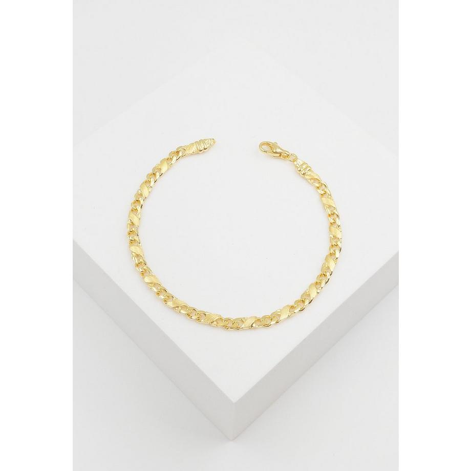 MUAU Schmuck  Bracelet 8er-Kette Gelbgold 750, 3.8mm, 19cm 
