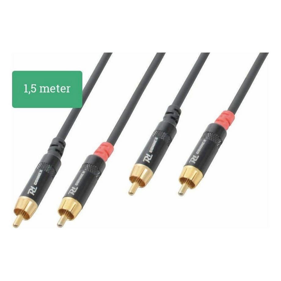 PD-Connex  PD-Connex 177089 cavo audio 1,5 m 2 x RCA Nero 