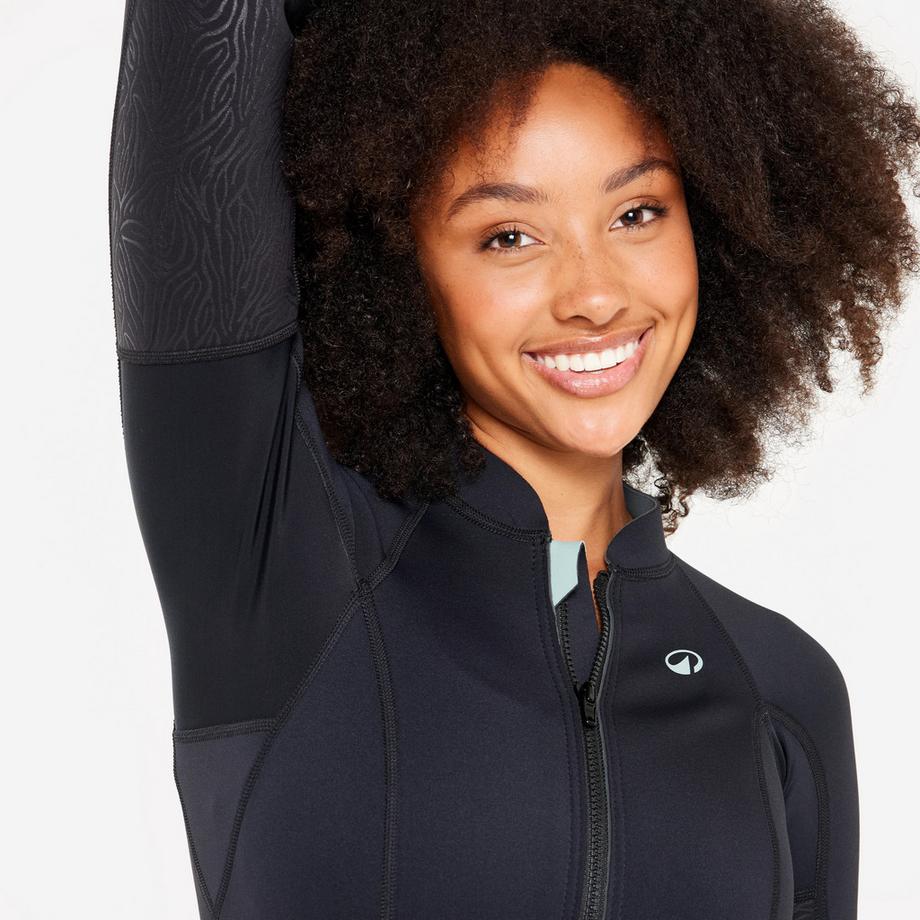 DECATHLON  Schnorcheloberteil langärmelig Naturkautschuk Yulex 1,5 mm 