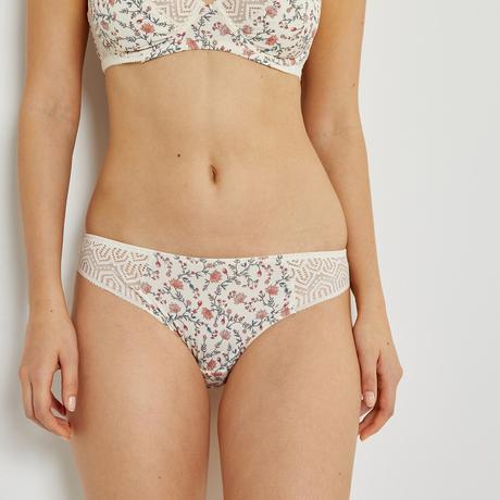 La Redoute Collections  Slip microfibre et dentelle 