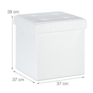 B2X Sgabello in ecopelle con vano contenitore  