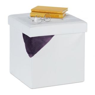 B2X Sgabello in ecopelle con vano contenitore  